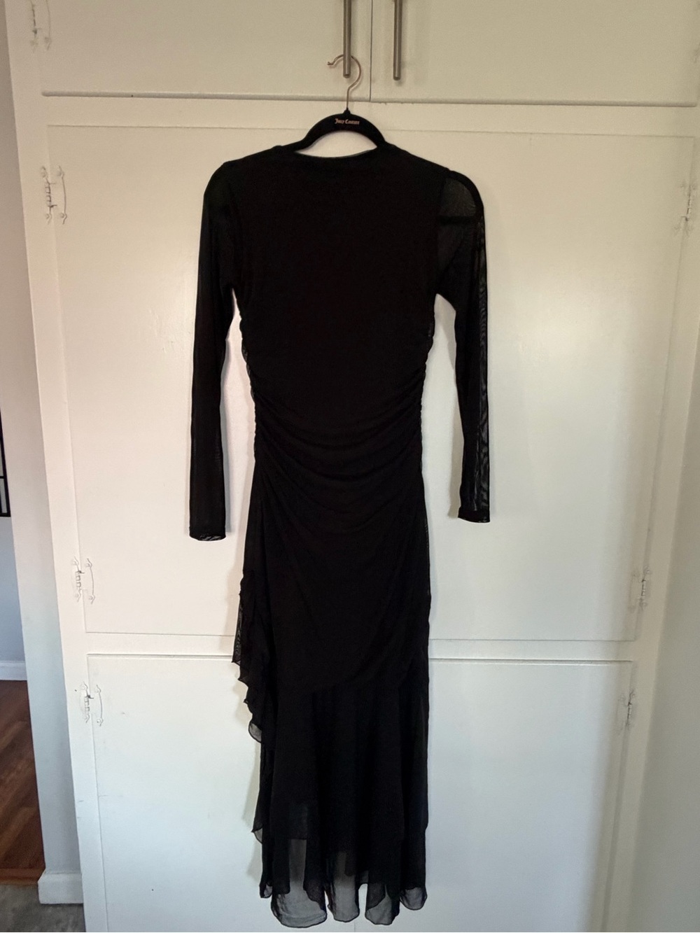 Black Long Sleeve Evening Dress - Unknown Brand